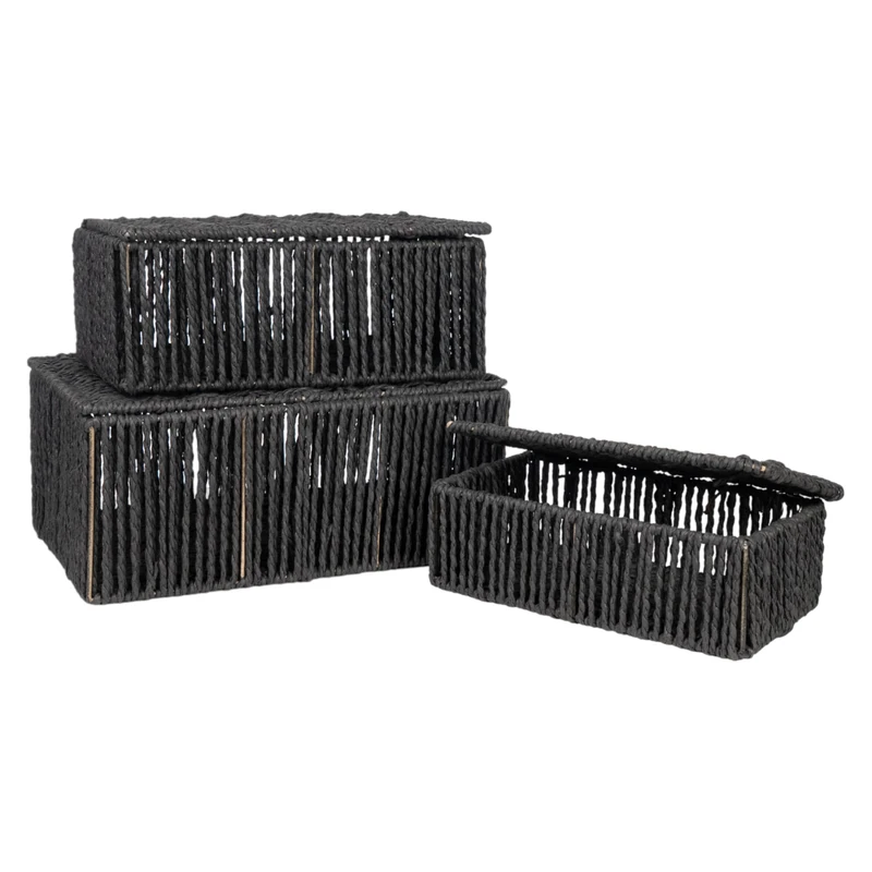 Set of 3 CUERDA NEGRAS BOXES