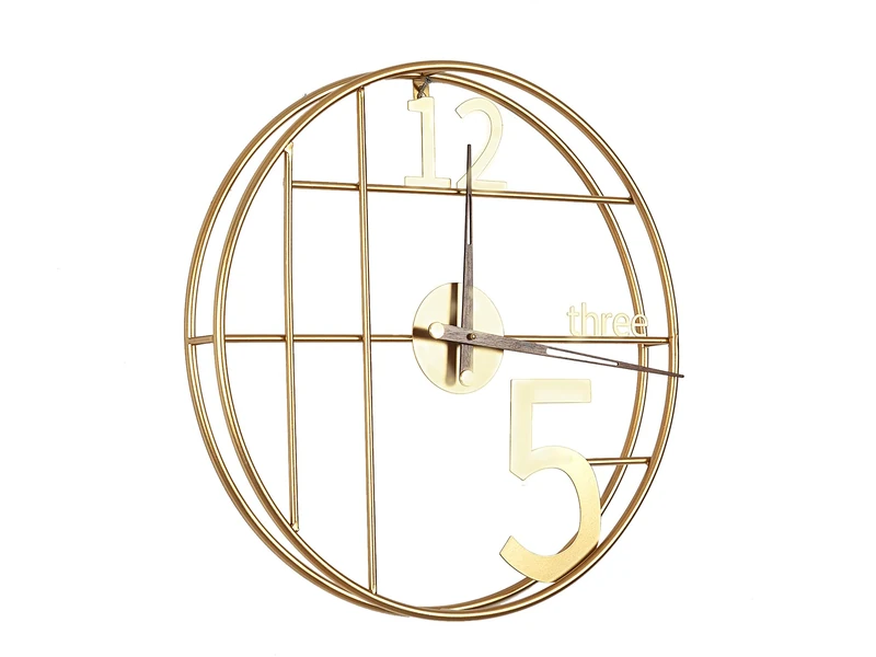 AlexandreHouse RELOJ PARED Metal Dorado