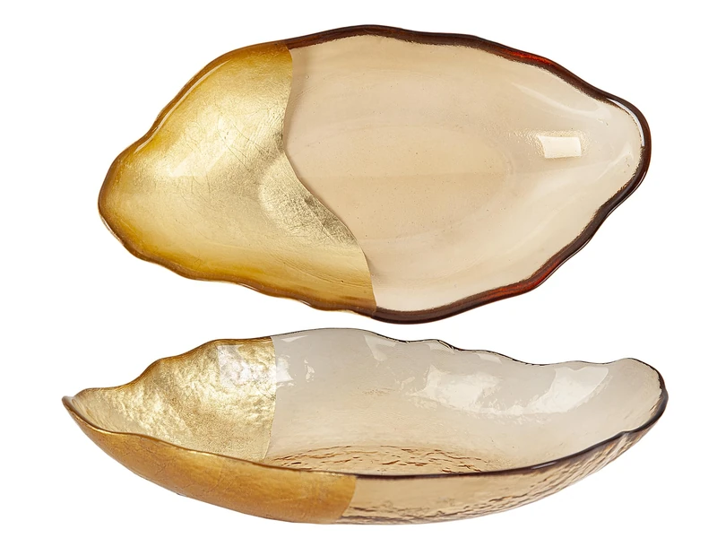 AlexandreHouse Centro Oval Vidrio Dorado/Amber - Image 1
