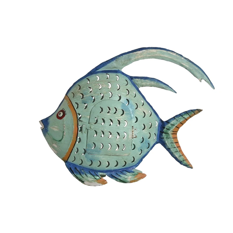 Decoration Hierro 40 x 9 x 30 Pieces Hand Pinchado - Image 1