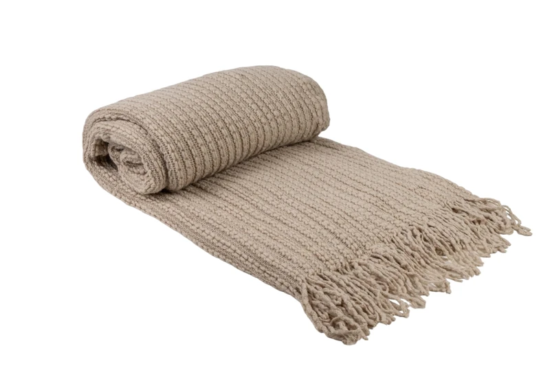 AlexandreHouse Manta Beige Flecos 130 x 200 cm
