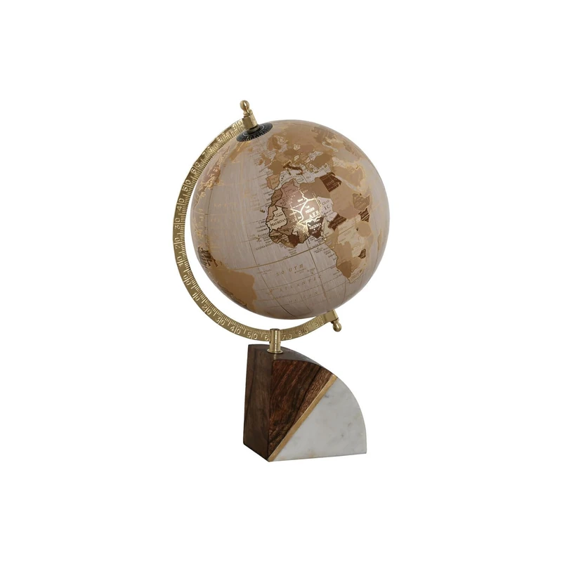 Terraqueo Globe PVC Marble 20 x 20 x 37 cm Pink Pole