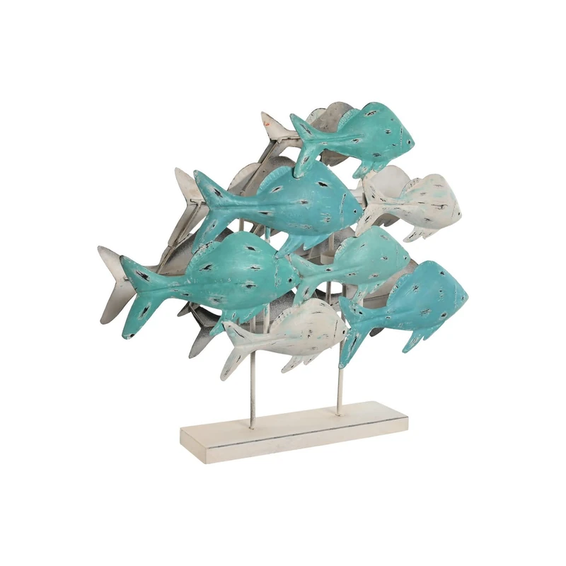 Decoracion Hierro 60 x 15 x 53 cm Hand Peces - Image 1