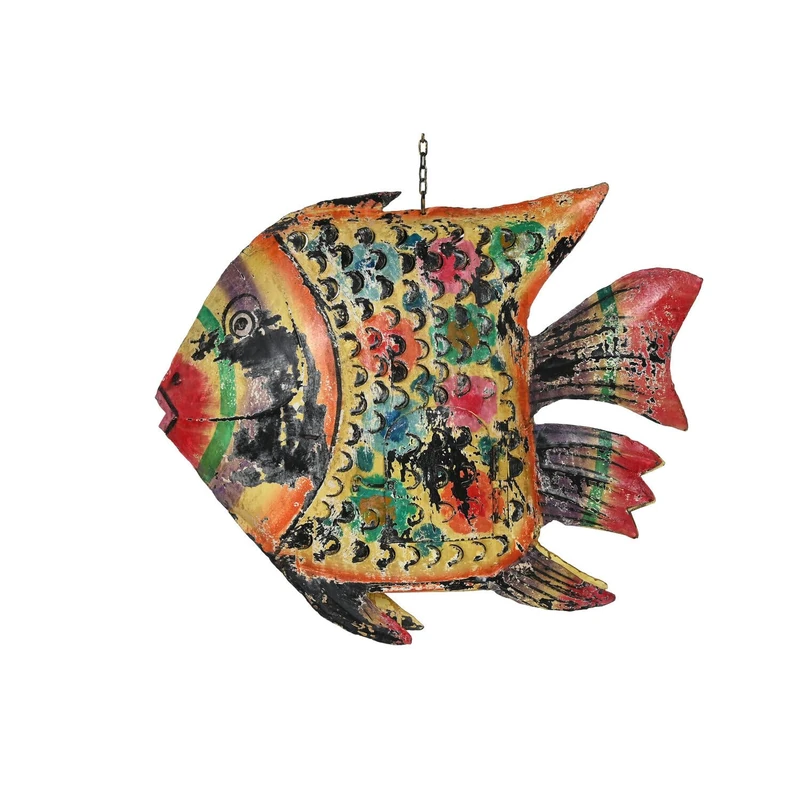 Metal Decoration 80X12X60 Fish Multicolor