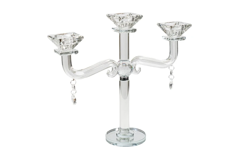 Vidrio 3 Brazos Candle Holder