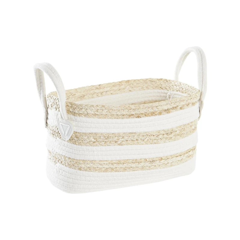 Fibre Basket 33 x 16 x 19 cm White