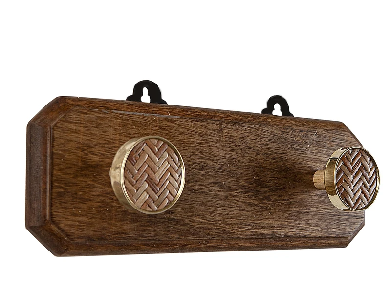 Percha Madera/Bambu/Metal 2 POMOS - Image 1
