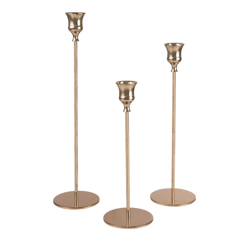 Set of 3 Dorado Metal Cake Holders - Image 1