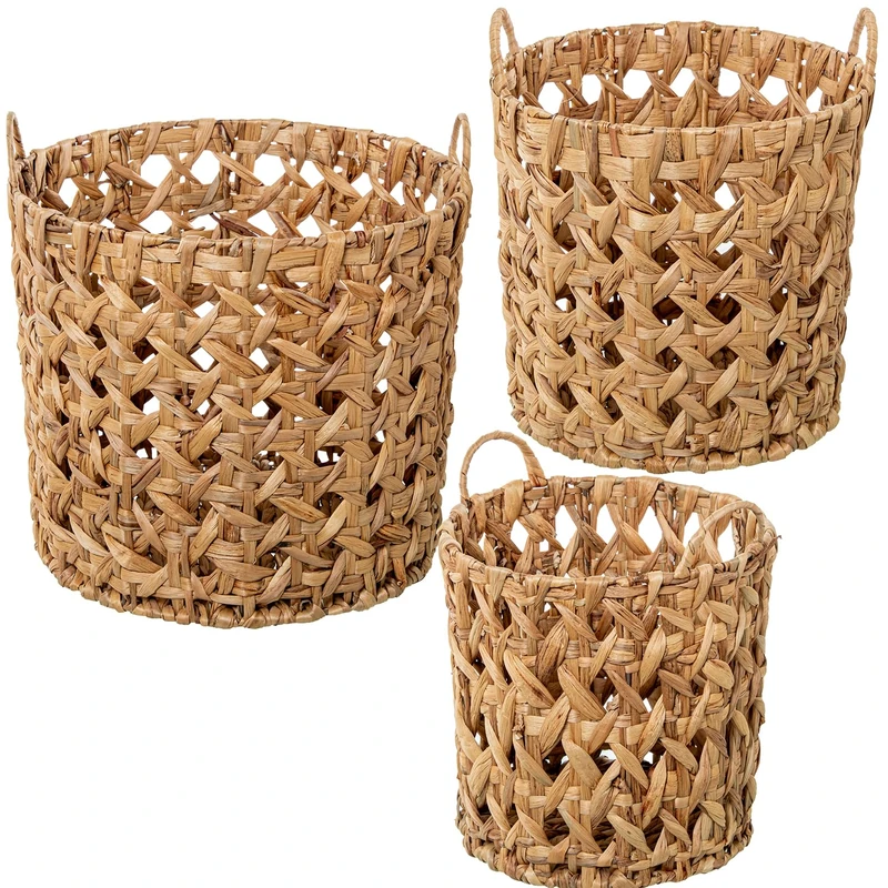Set of 3 baskets Hierba de Mar Natural_°39X35+33X32+°28X29cm