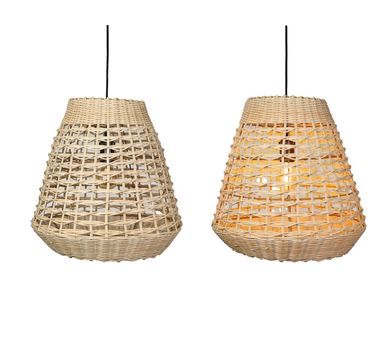 AlexandreHouse Rattan Natural COLGANT LAMPARA E27/ 220240V
