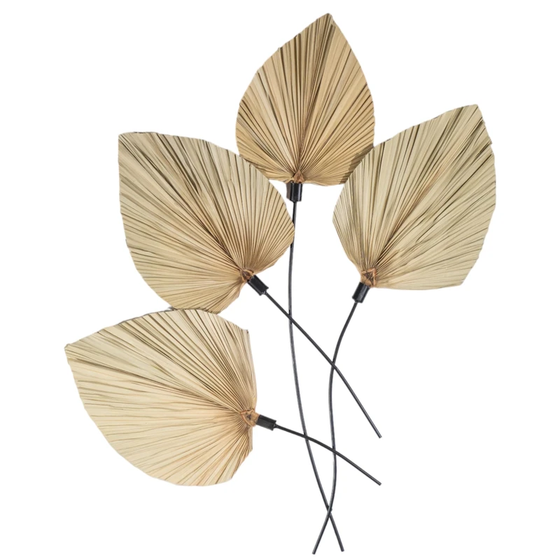 PARED HOJAS Natural/Metal Plate