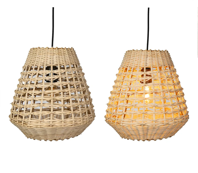 AlexandreHouse Rattan Natural COLGANT LAMPARA E27/ 220240V - Image 1