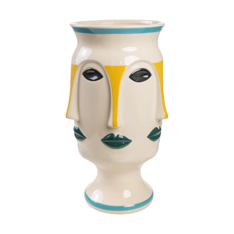 FLORERO CARAS CERAMIC COLOURS - Image 1