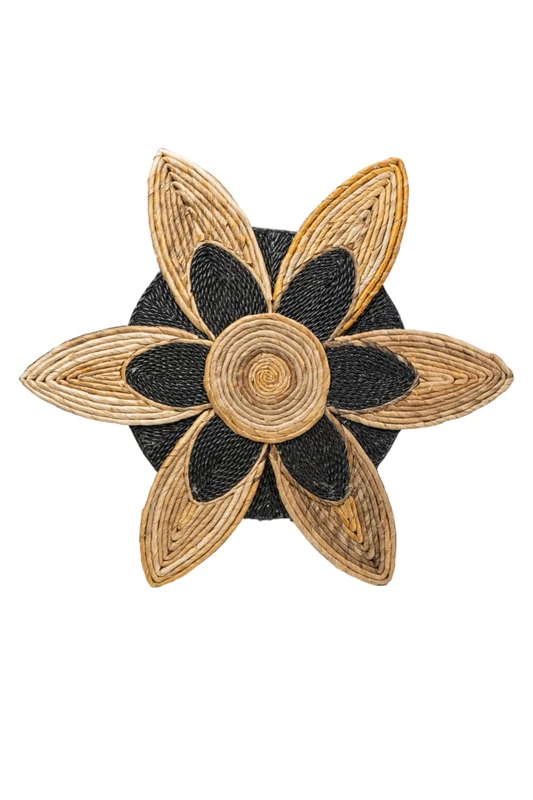 AlexandreHouse Decoration Painted Flower Fibres Black/Natural - Image 1