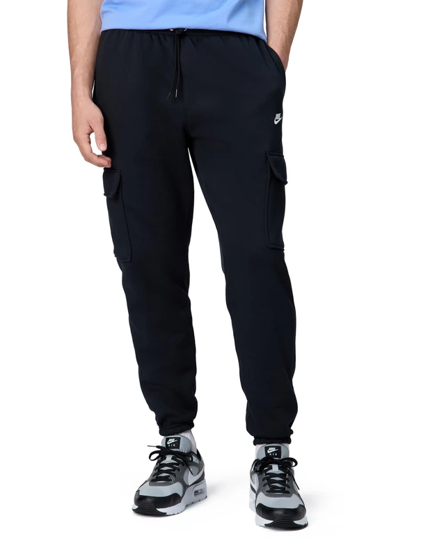 NIKE M NK Club BB Cargo Pant Pants Black/Black/White - Image 1