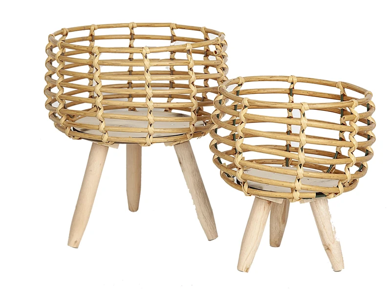 Set of 2 Maceteros Mix C/Feet - Image 1