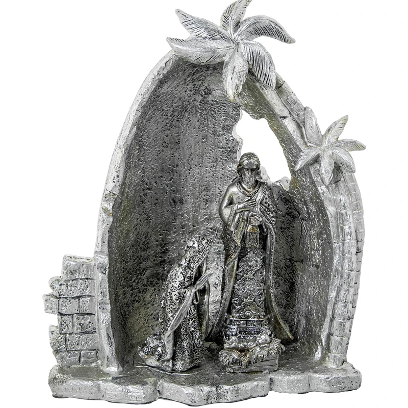 Figure 22219 Birth RESINAPLATED Palm Trees_27X14X31CM