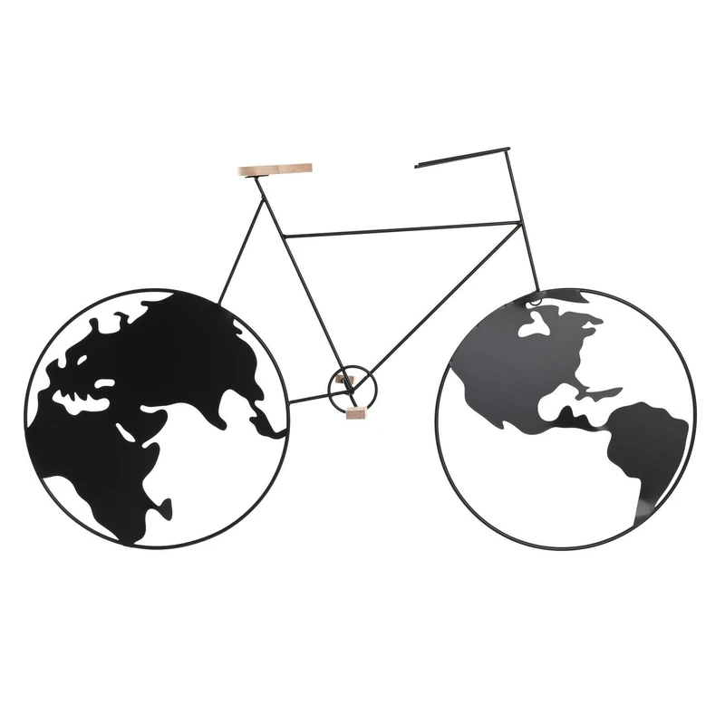 Decoration Painted Metal 74 x 10 x 43.5 cm Black Bicycle