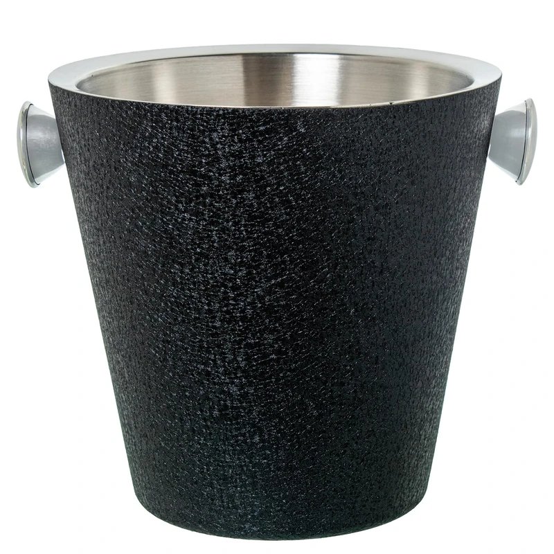 Champanera Cube Maple Stainless Steel, Cubierta Black_27X23X23cm - Image 1