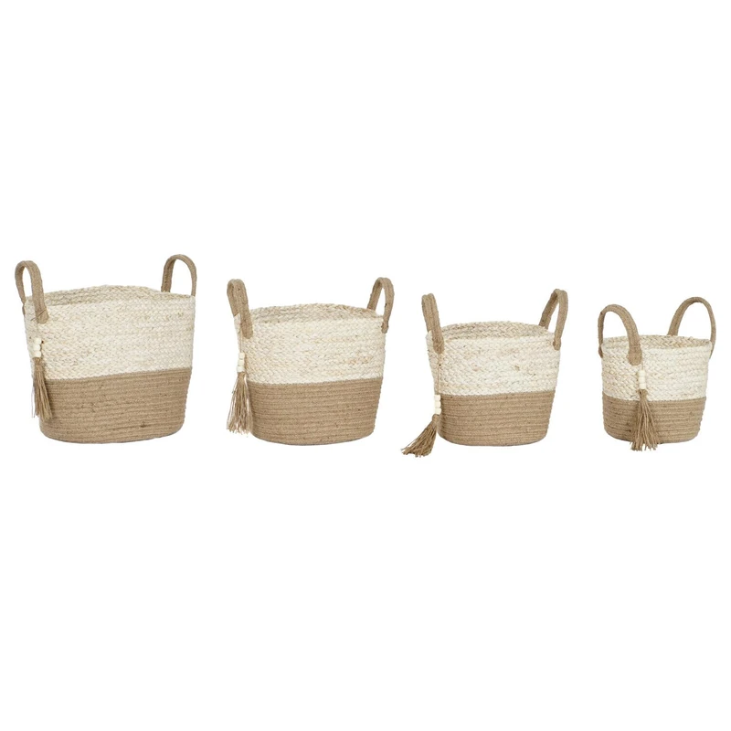 Basket Set of 4 Majizado Yute 40 x 40 x 41 cm with ASAS - Image 1