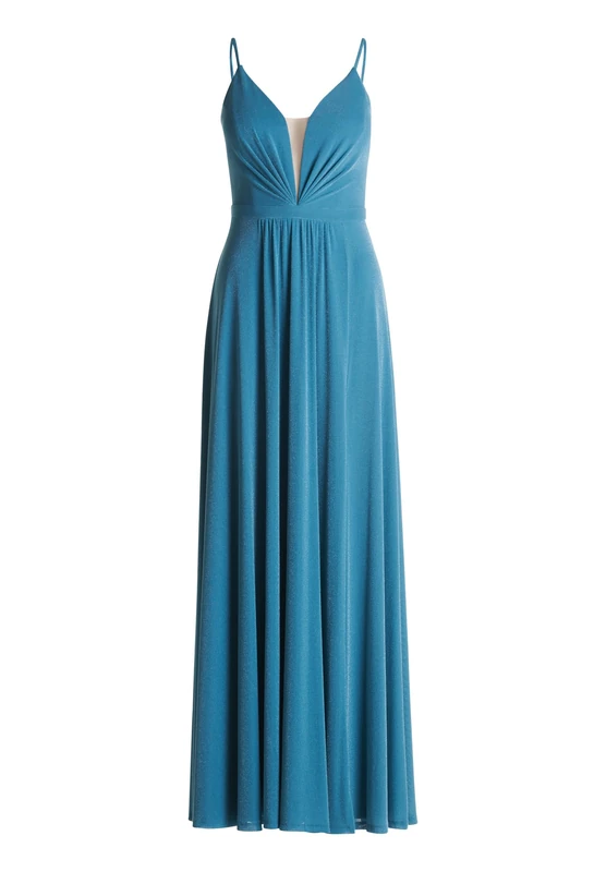 Vera Mont Women's Evening Dress, Emerald/Silver, 14