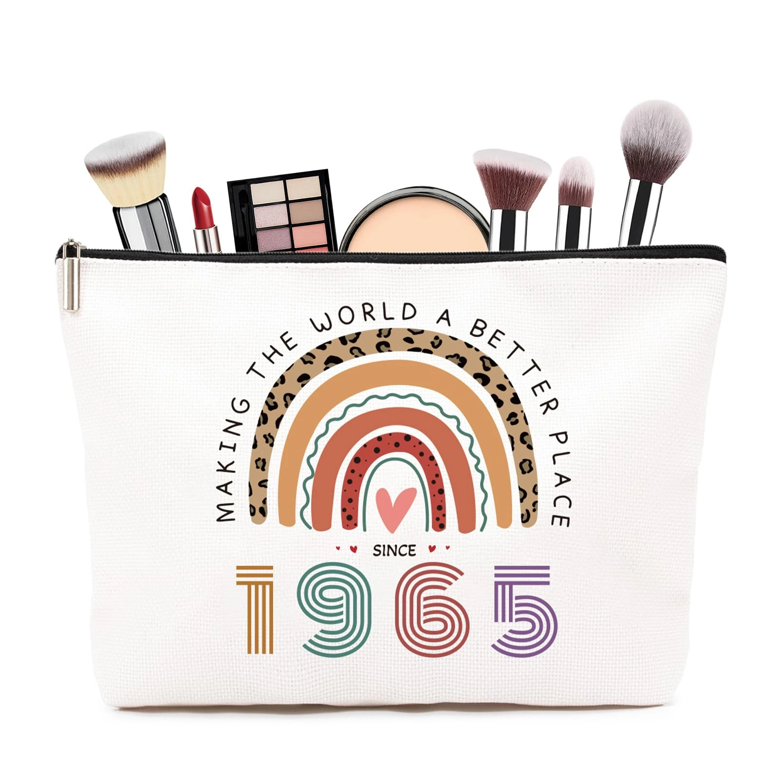 60th Birthday Gifts for Women- Small Comestic Bag Presents for Female 60th Birthday -Personalised 60 Year Old Lady Present Ideal for Mum, Best Friend, Sister, Wife