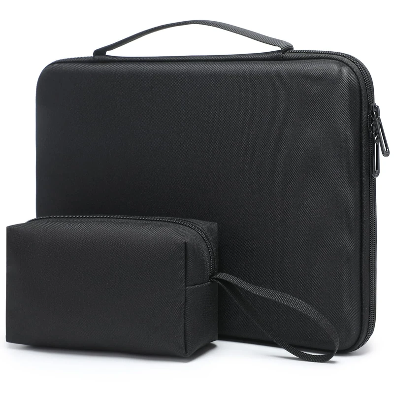 HYZUO 15-16 Inch Hard Shell Laptop Sleeve Case for MacBook Pro 16 M4/M3/M2/M1 2025-2019, MacBook Air 15 M3/M2/M1 2025-2023, 15" Surface Laptop, Razer Blade 15, Black