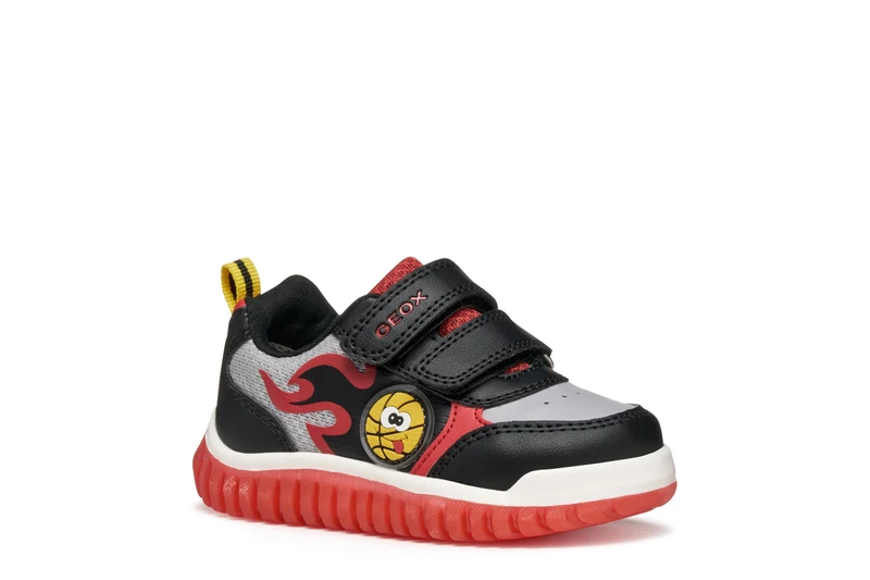Geox Baby B Lightyloo Boy Sneakers Black/Red 27_EU