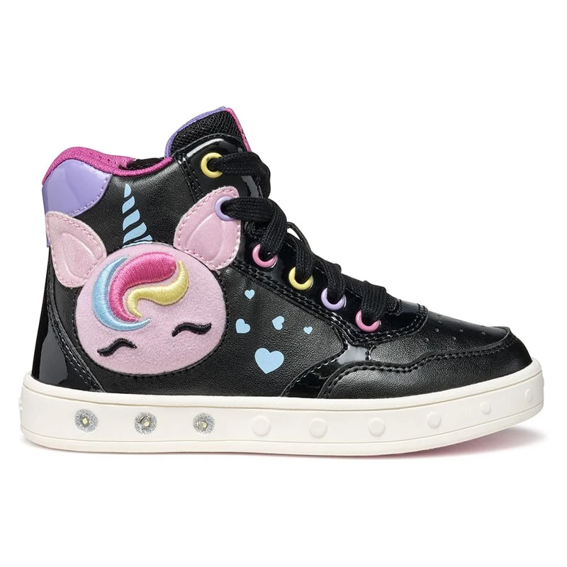 Geox Junior J Skylin Girl Sneakers Black/Multicolor 24_EU