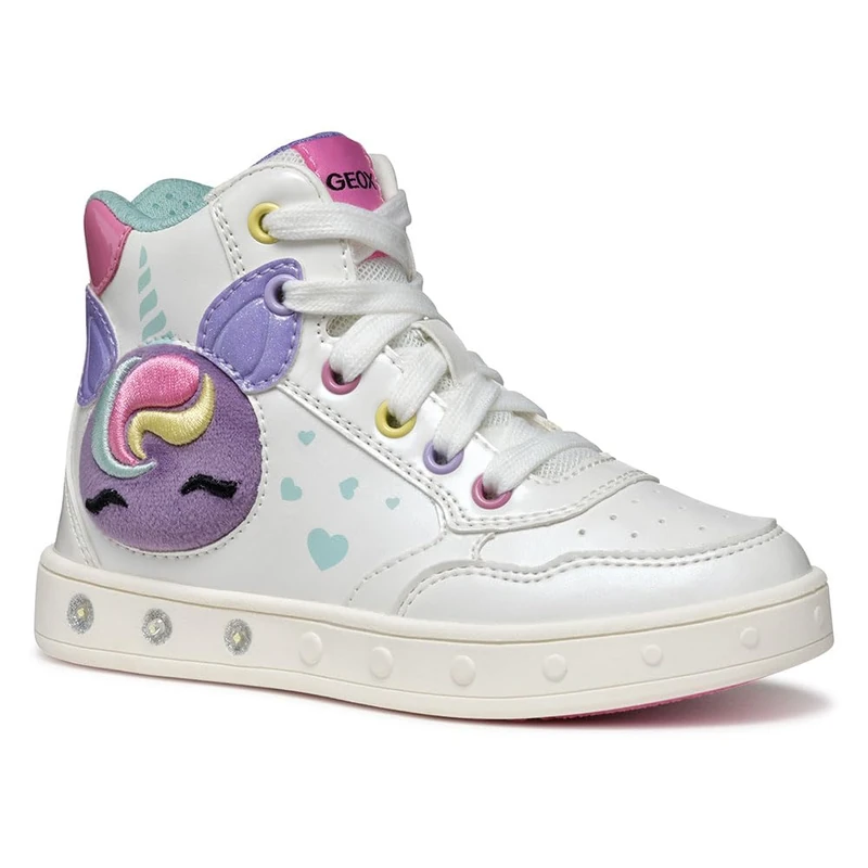 Geox Junior J Skylin Girl Sneakers White/Multicolor 35_EU