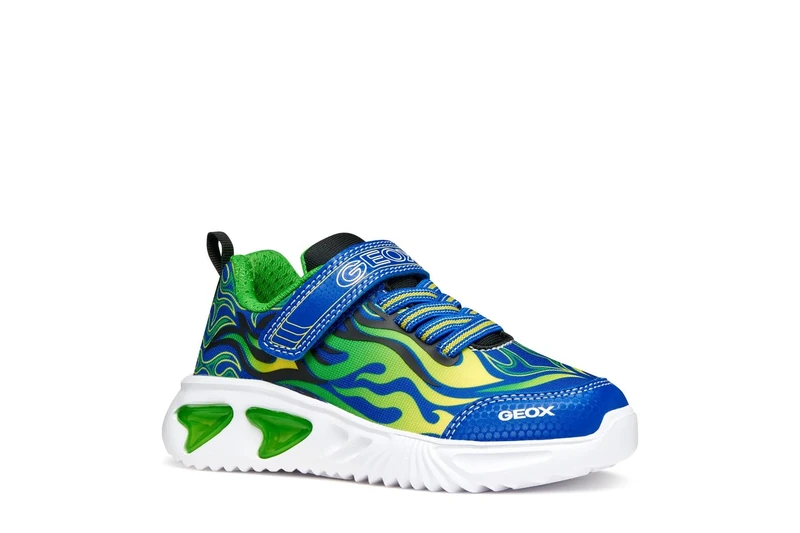 Geox Junior J Assister Boy Sneakers Royal/Green 37_EU