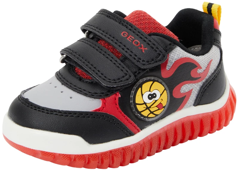 Geox Baby B Lightyloo Boy Sneakers Black/Red 24_EU