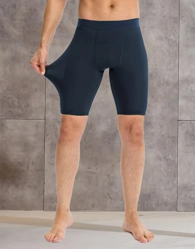 Generic Men's Compression Shorts - Navy Medium Athletic Tights