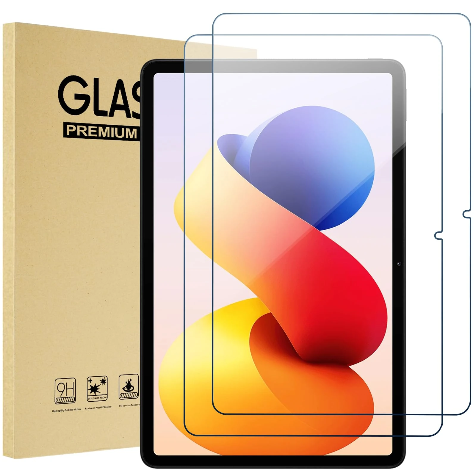ProCase 2 Pack Screen Protector for Xiaomi Redmi Pad 2 Pro (2025) / Redmi Pad Pro (2024) 12.1-Inch, Tempered Glass Film Guard for Xiaomi Redmi Pad 1&2 Pro 12.1"