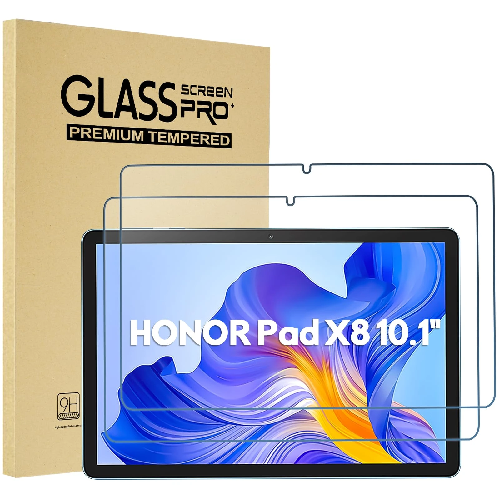 ProCase 2 Pack Screen Protector for HONOR Pad X8, Tempered Glass Film Guard for HONOR Pad X8 10.1"