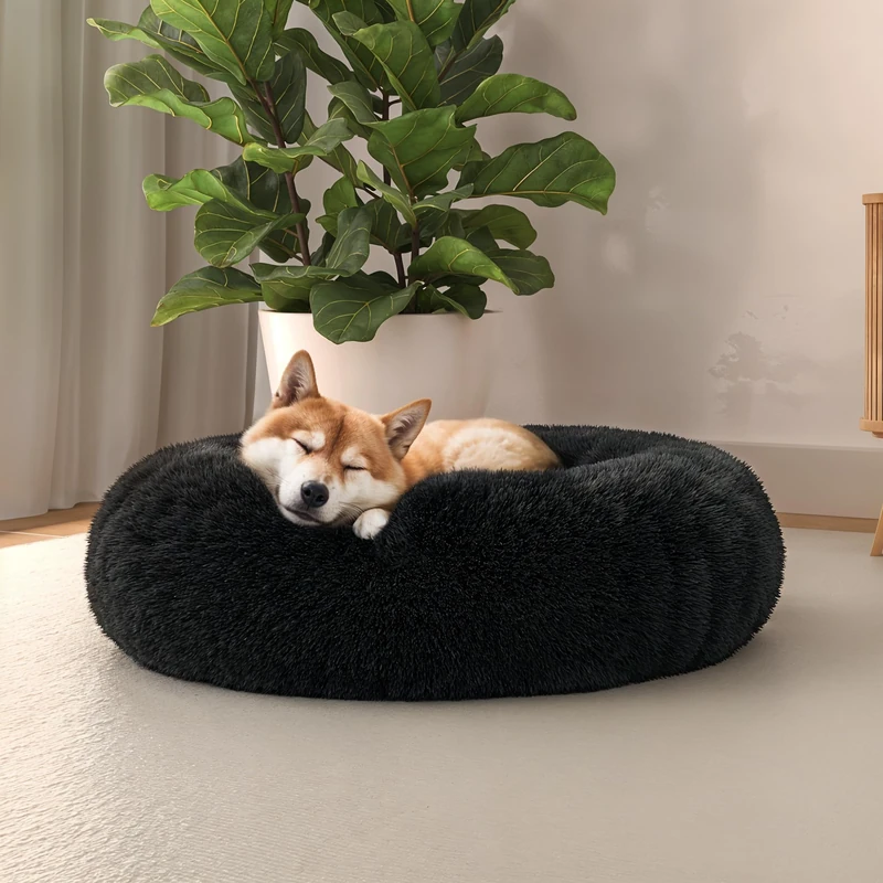 Italian Bed Linen Dreams Pet Bed for Dogs and Cats, Soft, Petroleum, 60 x 60 cm - Image 1