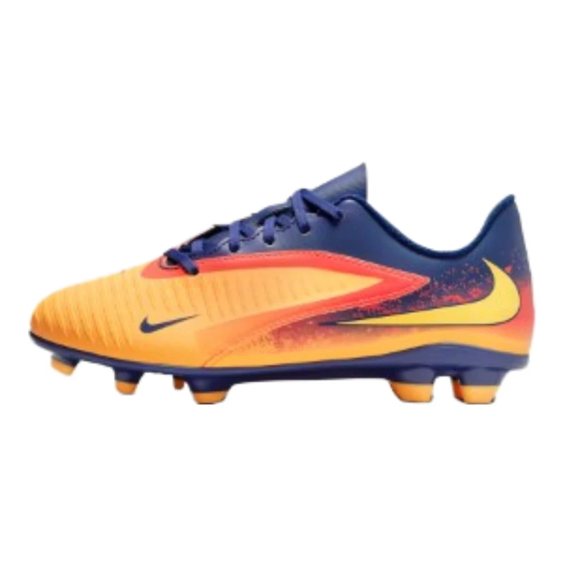Nike Boy's Jr Phantom 6 Low Club Fg/Mg Eh Football Shoes, Laser Orange/Lemon Venom/Blue, 1