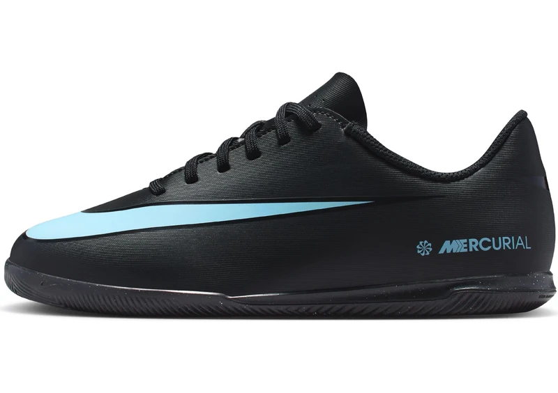 Nike Kids Jr Vapor 16 Club Ic Futsal Shoes, Black/Ice Blue, 2