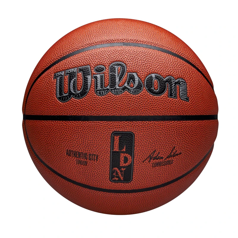 Wilson NBA Authentic Indoor/Outdoor City Basketball, 7, Brown