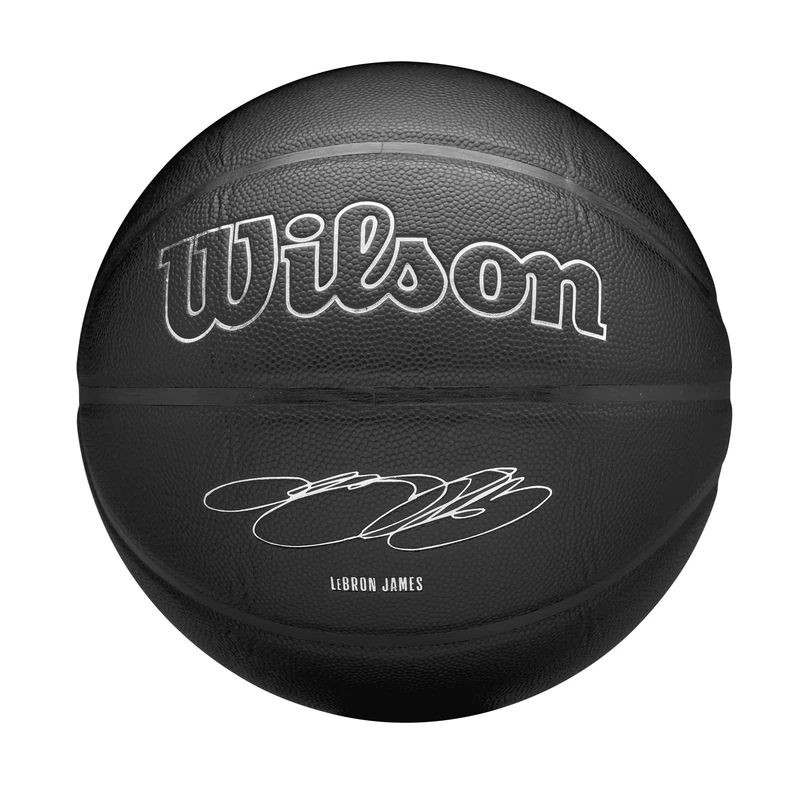 Wilson NBA Nightmode Basketball - Lebron, 7, Black