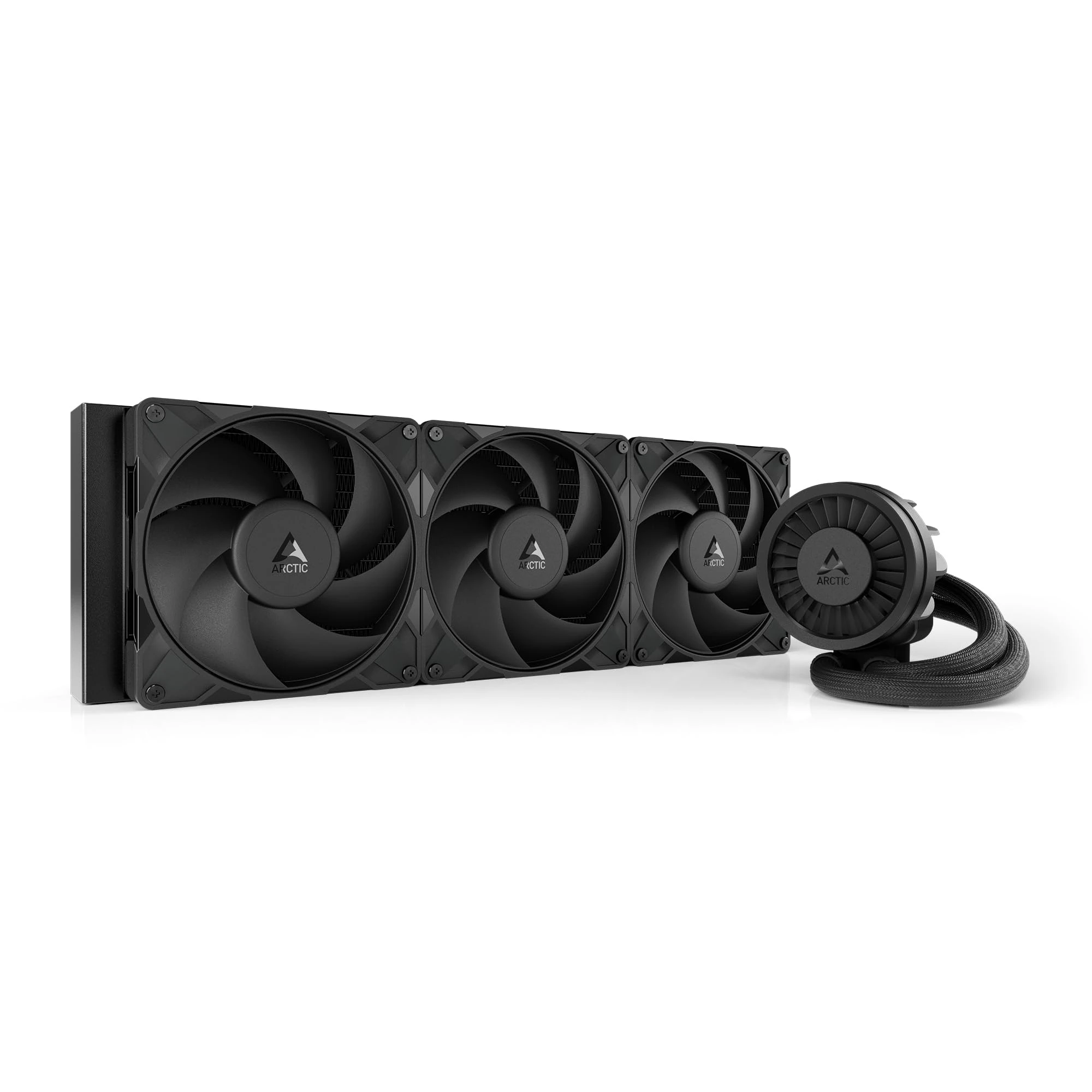 ARCTIC Liquid Freezer III Pro 420 - AIO CPU Cooler, 3 x 140 mm Water Cooling, 38 mm Radiator, PWM Pump, VRM Fan, AMD AM5/AM4, Intel LGA1851/1700 Contact Frame - Black