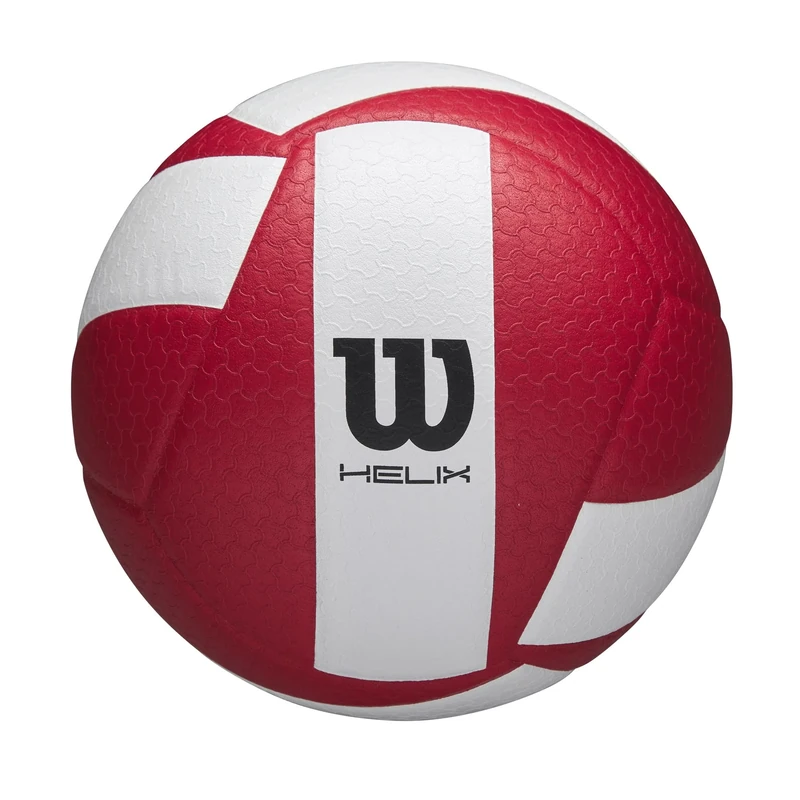 Wilson Helix Game Volleyball, Specially Designed for High Performance, Provides Advanced Grip and Optimised Control Made From Premium Micro-Fibre, Colour: Red/White, Official Size