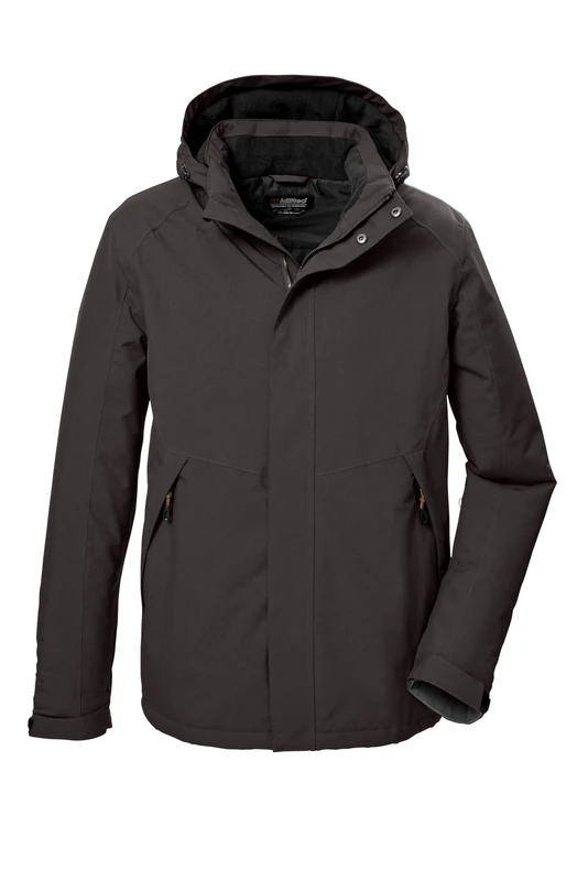 Killtec KOW 4 MN 41843-000 Men's Functional Outdoor Jacket with Removable Hood Ebony M - Image 1