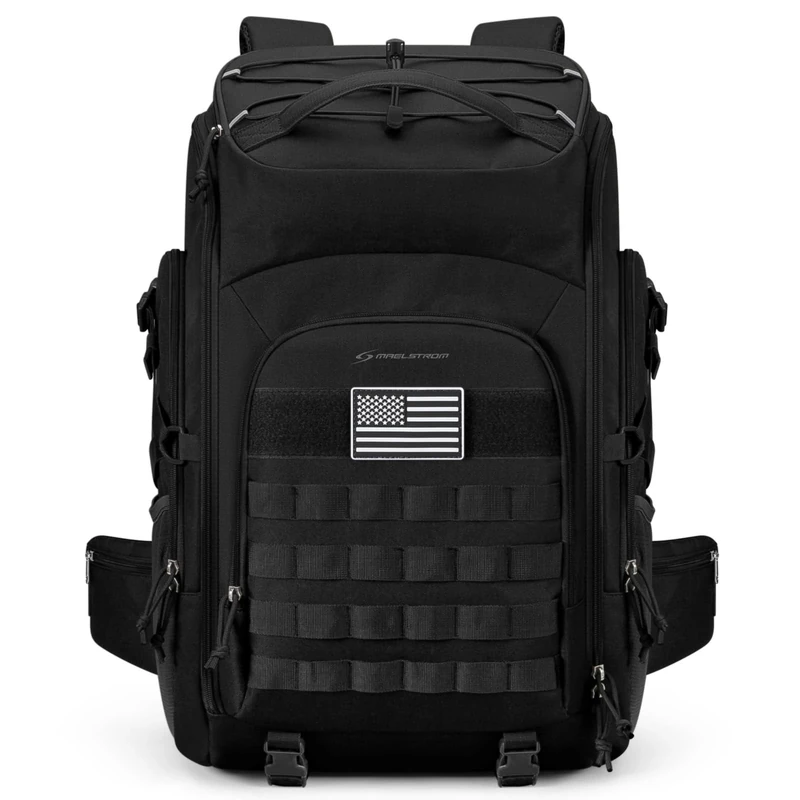 Maelstrom 40l Military Tactical Backpack, Black, L, 40l Military Tactical Backpack