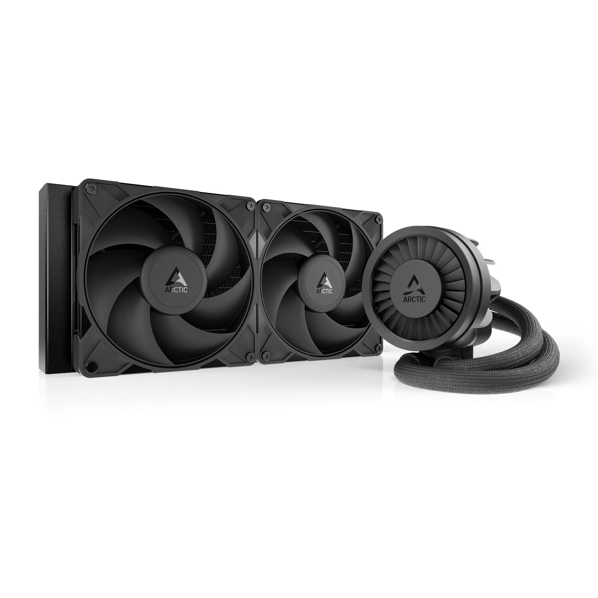 ARCTIC Liquid Freezer III Pro 280 - AIO CPU Cooler, 2 x 140 mm Water Cooling, 38 mm Radiator, PWM Pump, VRM Fan, AMD AM5/AM4, Intel LGA1851/1700 Contact Frame - Black