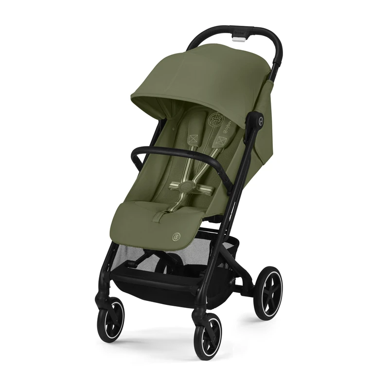 CYBEX Gold BEEZY stroller with one-hand belt system, from Birth to approx. 4 years (max. 22 kg), compact and ergonomic, Moss Green