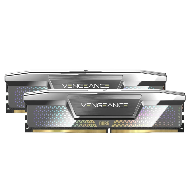 CORSAIR VENGEANCE DDR5 CUDIMM 48GB (2 x 24GB) DDR5 8000MHz CL38-50-50-128 1.40V Intel XMP Desktop Computer Memory – Silver (CMKC48GX5M2X8000C38)