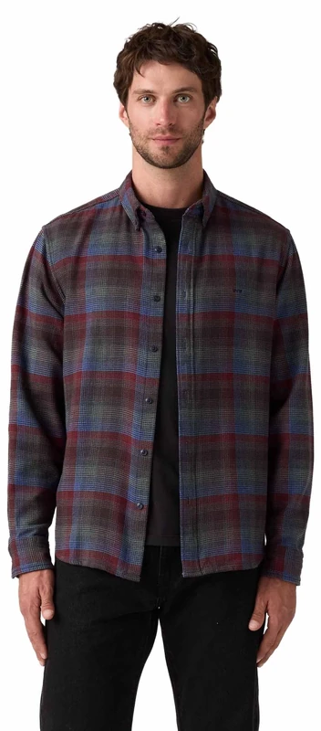 Levi's Authentic Button Down Bennett Plaid Navy, Bennett Plaid Navy B, L