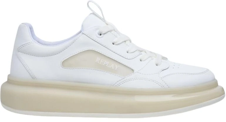 Replay Men's Glax Clear Trainers, 061 White, 44 EU, 061 White, 10 UK - Image 1