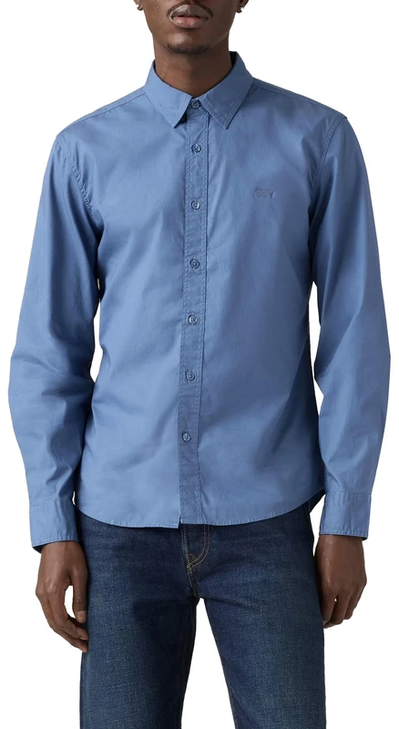 Levi's LS Battery Hm Shirt Slim Sunset Blue STR, Sunset Blue, XXL
